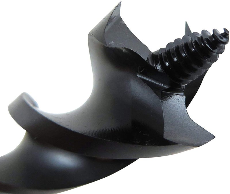 WoodOwl Wood Owl 7-1/2" Long Ultra Smooth Tri Cut Auger Hand Brace Boring Bit PTEE Coated (13/16" x 7-1/2" 09710) - Image 2